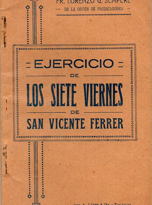 Ejercicio de los siete viernes de San Vicente Ferrer