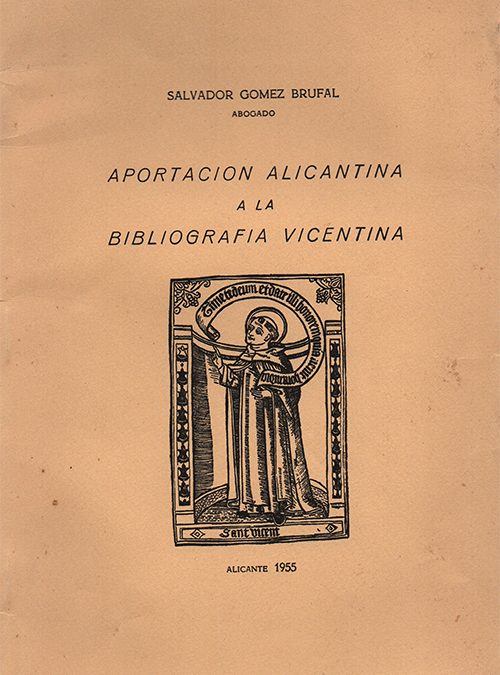 Aportación alicantina a la bibliografía vicentina