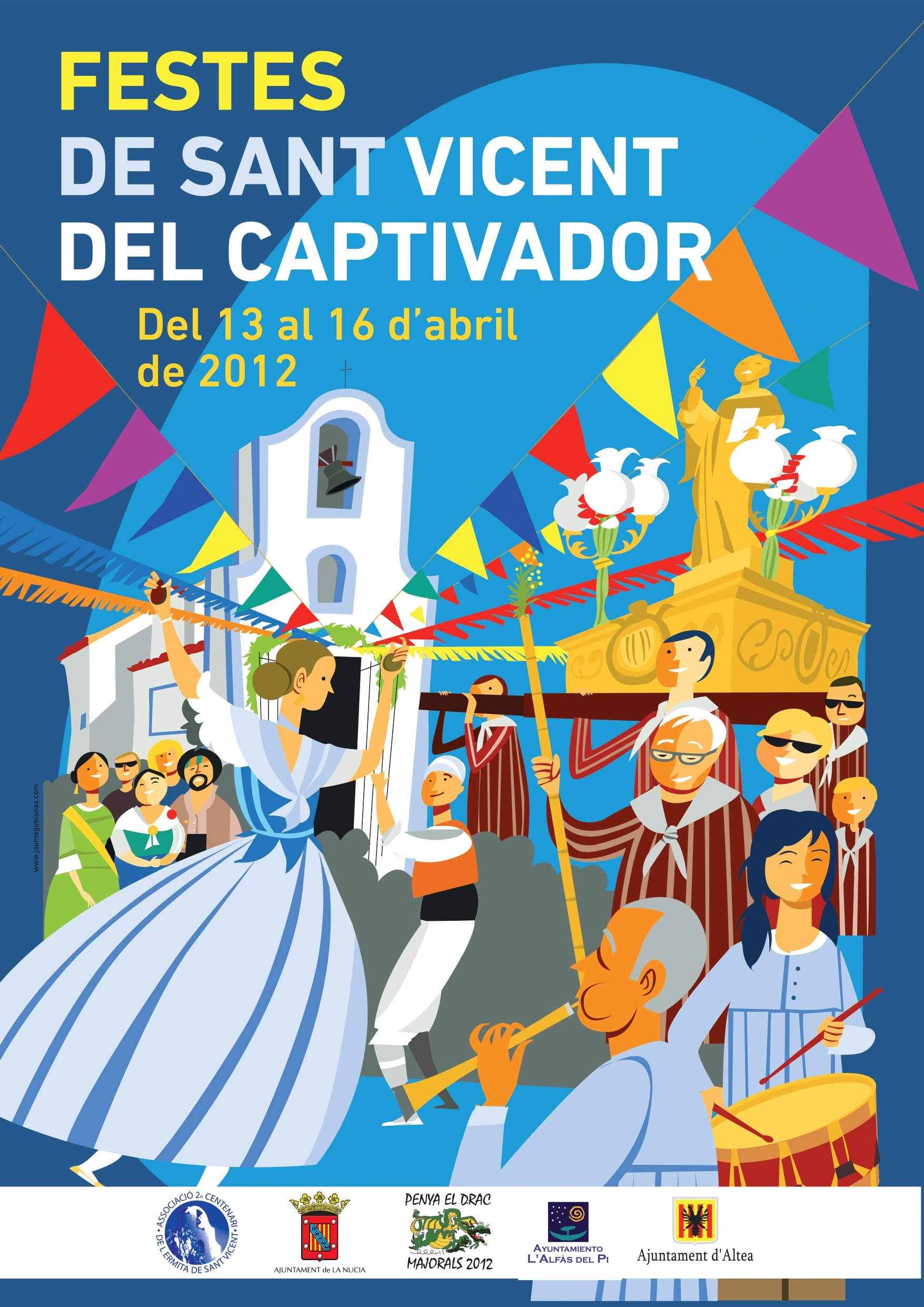 Cartell Festes Sant Vicent del Captivador 2012